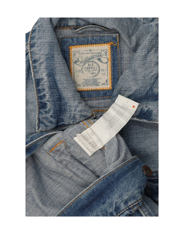 VINTAGE Mens Denim Jacket UK 40 Large Blue Cotton Vintage Vintage and Second-Hand Vintage from Messina Hembry 