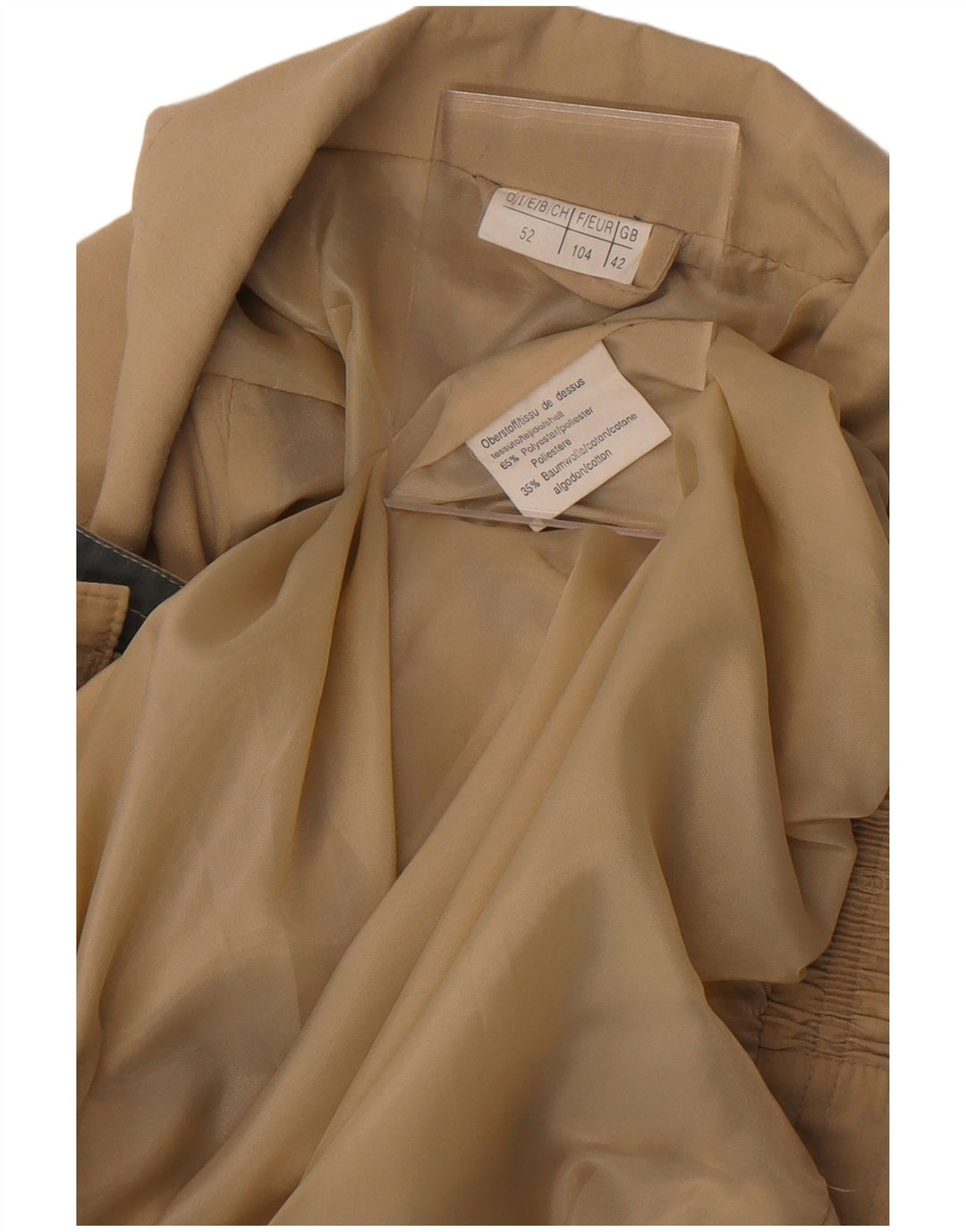 Vintage Mens Bomber Jacket UK 42 XL Khaki Polyester