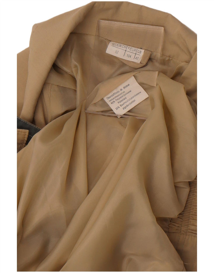 Vintage Mens Bomber Jacket UK 42 XL Khaki Polyester
