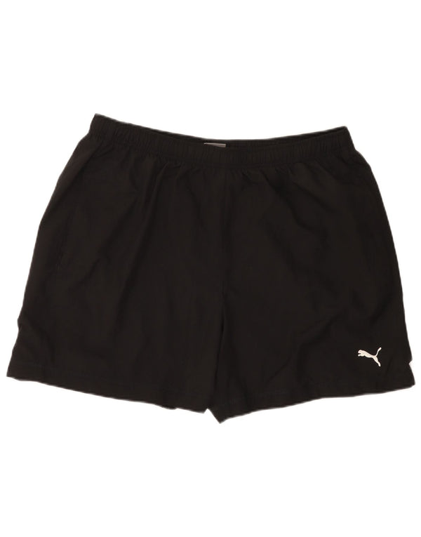 Pantaloncini sportivi da uomo Puma XL neri in poliestere