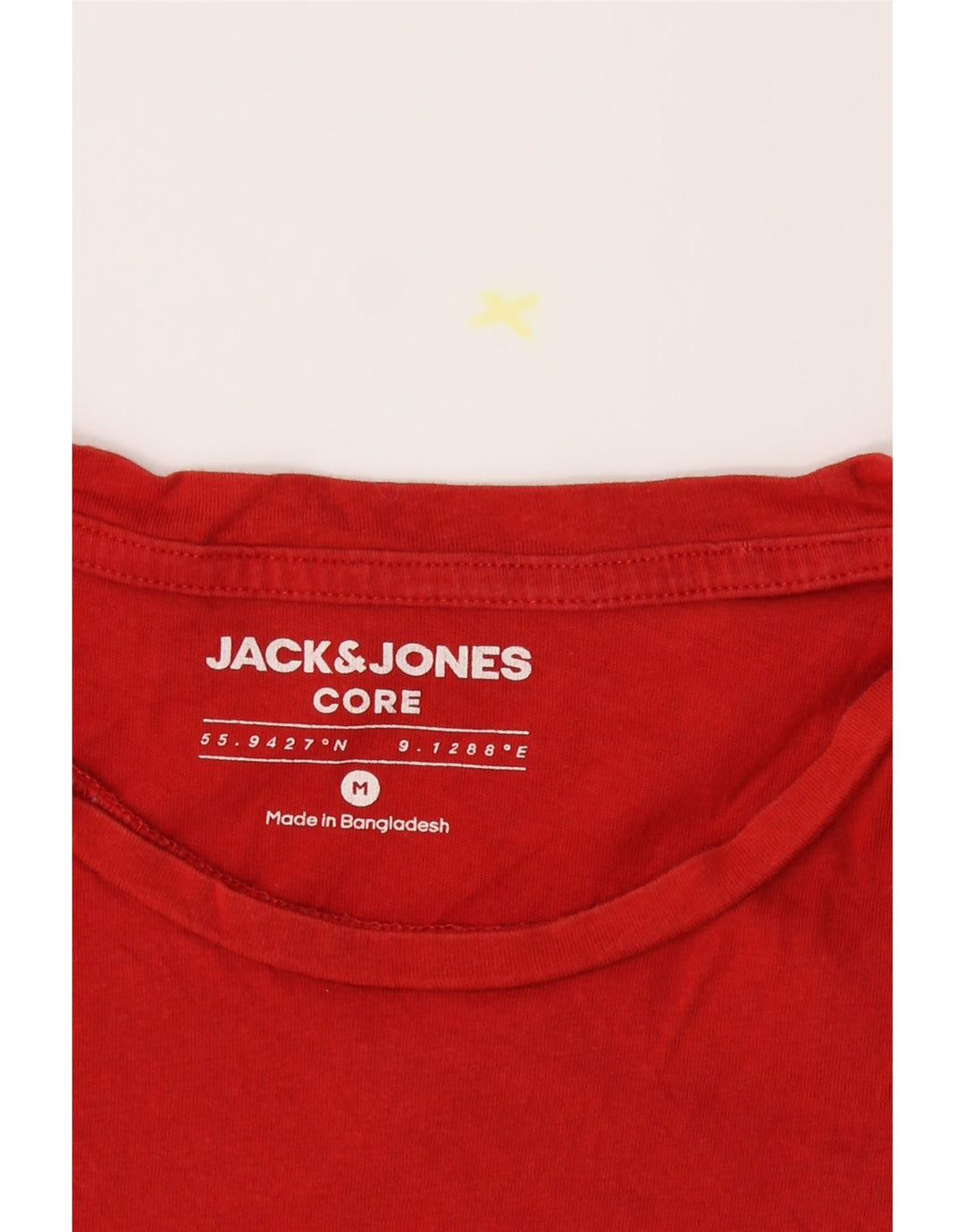 JACK & JONES Mens Graphic T-Shirt Top Medium Red Cotton Vintage Jack & Jones and Second-Hand Jack & Jones from Messina Hembry 