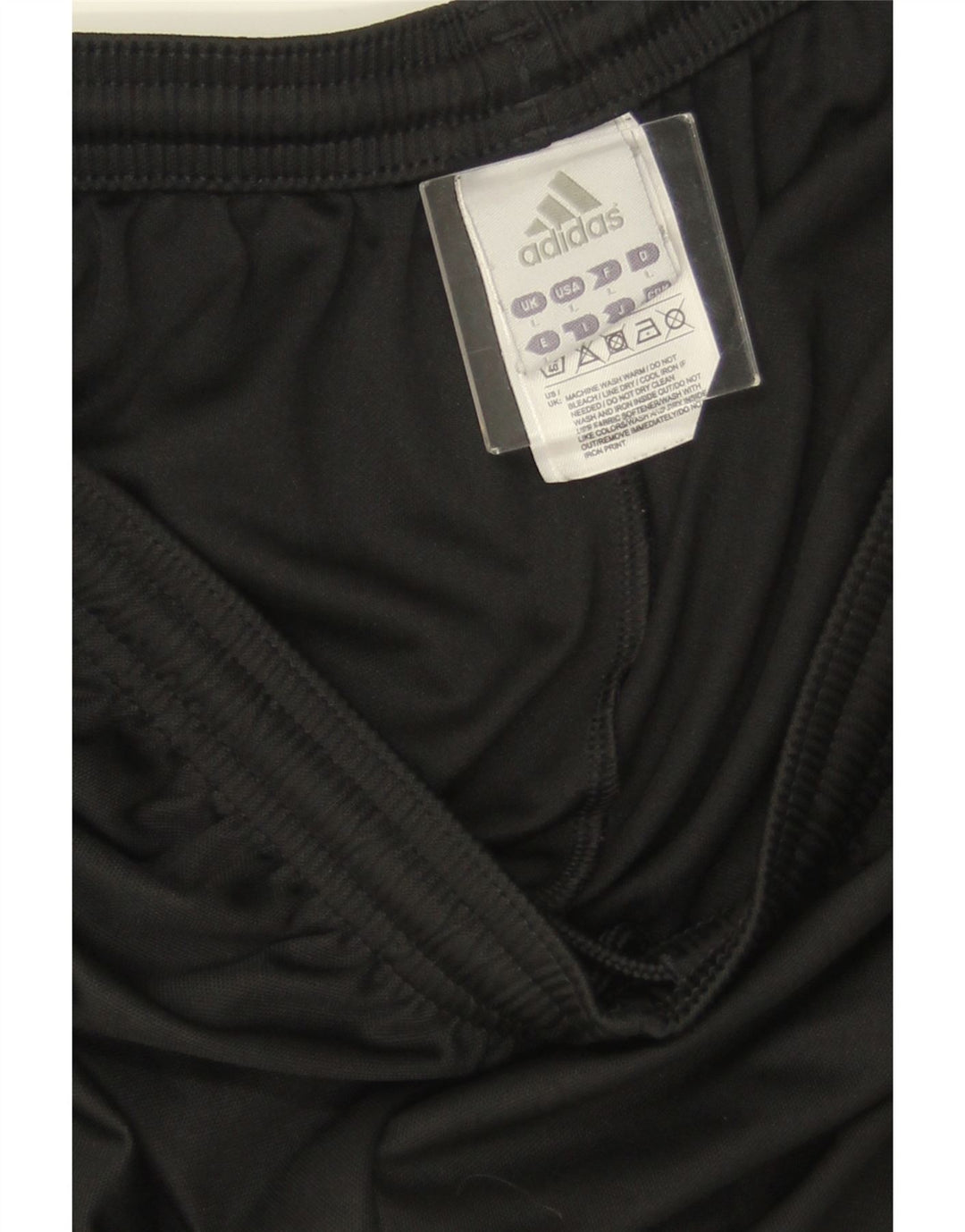 Pantaloncini sportivi ADIDAS Climalite da uomo grandi in poliestere nero