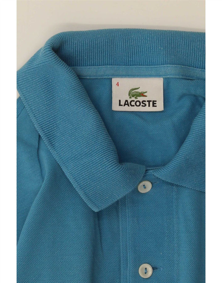 Lacoste Mens Polo Shirt Size 4 Medium Blue