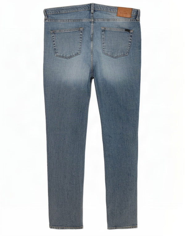 Paul Smith Damen Skinny Jeans W34 L28 Blaue Baumwolle
