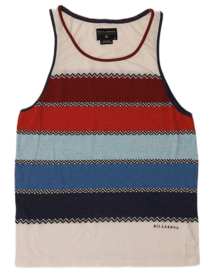 Billabong Hombre Chaleco Top Medium Algodón A Rayas Multicolor