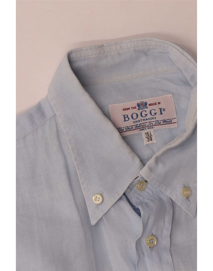 Camicia da uomo Boggi taglia 39 15 1/2 blu medio