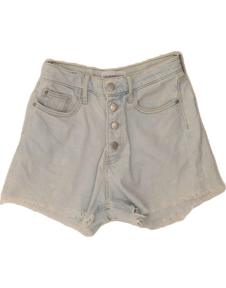 CALVIN KLEIN Womens Denim Shorts W26 Small  Blue