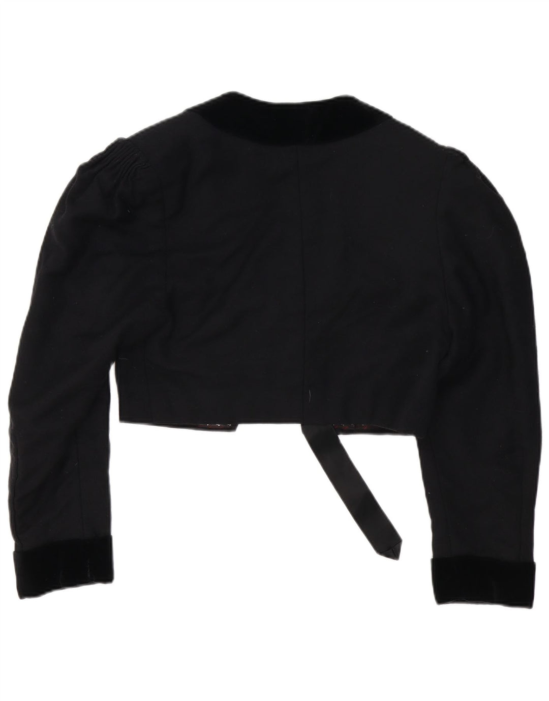 Vintage Womens Crop Bolero Jacket UK 14 Medium Black
