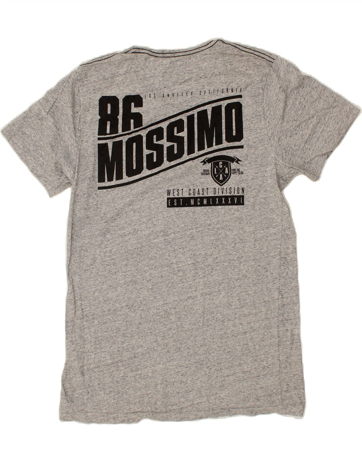 MOSSIMO Mens Graphic T-Shirt Top Large Grey Flecked Cotton Vintage Mossimo and Second-Hand Mossimo from Messina Hembry 