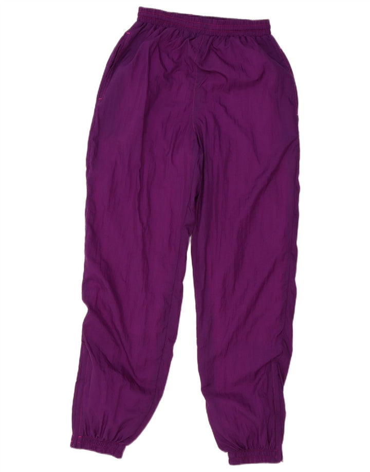 Vintage hel træningsdragt til kvinder UK 12 Medium Lilla Colourblock Polyamid