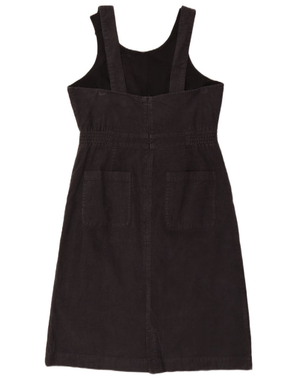 Seasalt Cornwall Womens Pinafore Dress UK 12 Medium Black Cotton