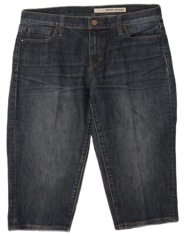 Dkny Bermude Denim Shorts pentru femei US 8 Medium W32 Bumbac bleumarin