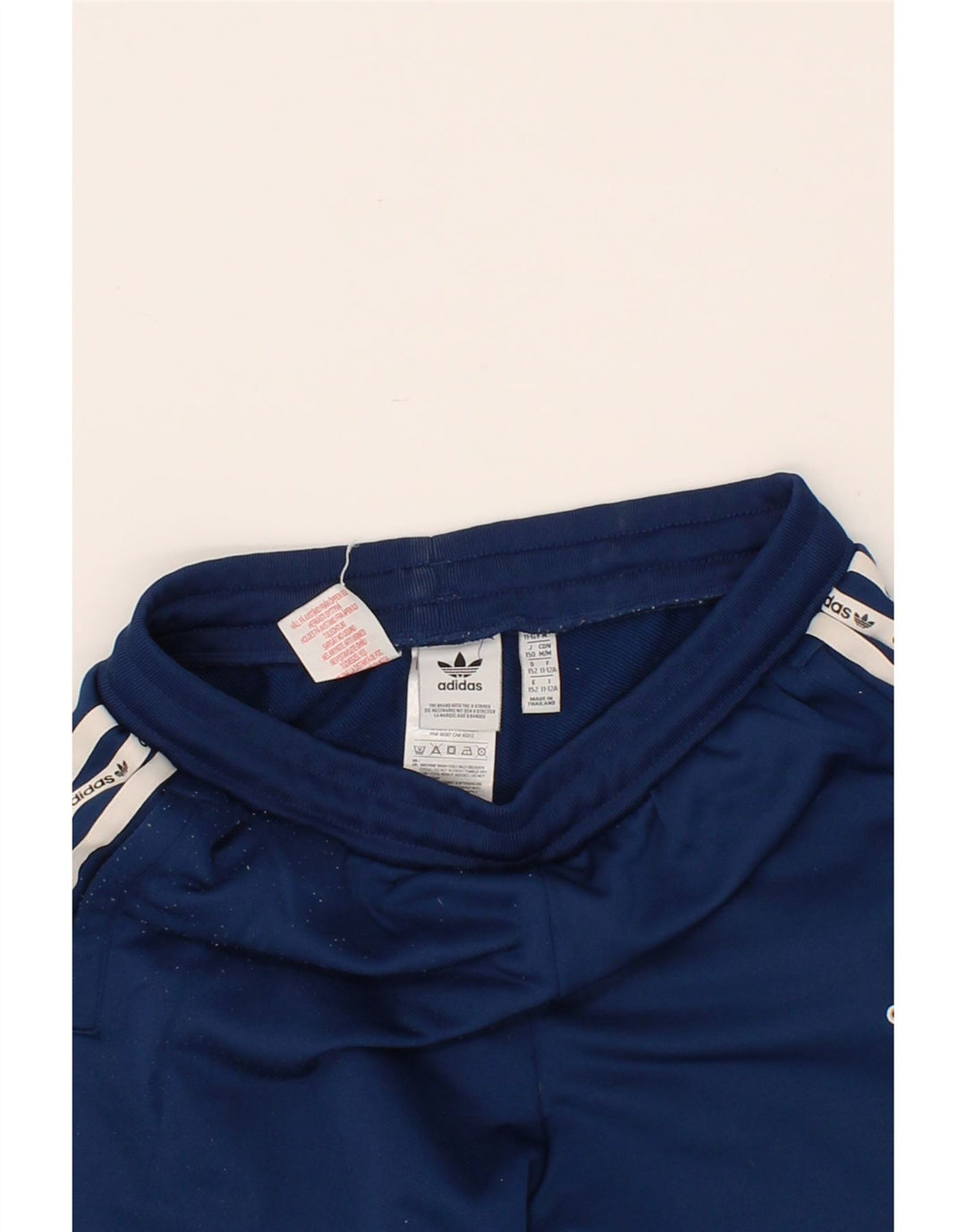 ADIDAS Boys Graphic Sport Shorts 11-12 Years Blue Polyester Vintage Adidas and Second-Hand Adidas from Messina Hembry 