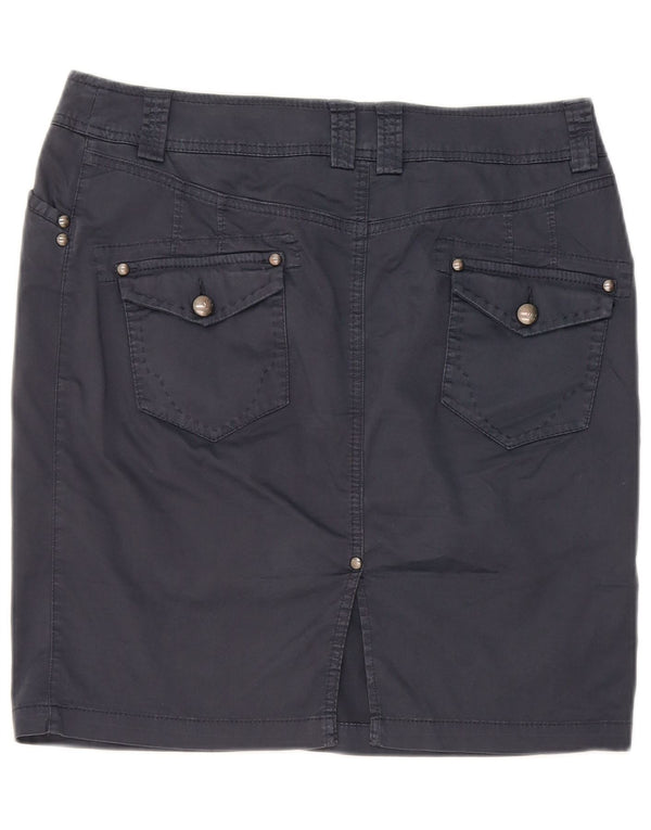 Marlboro Classics Damen-Minirock mit hoher Taille, EU 46, XL, W32, Marineblau