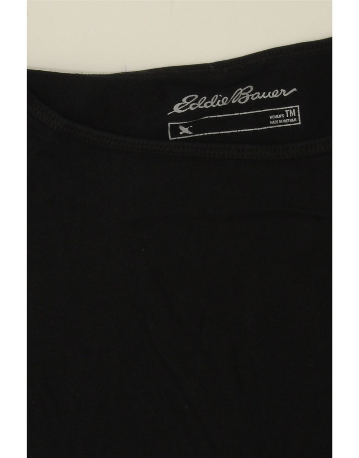 EDDIE BAUER Womens Cami Top UK 12 Medium Black Cotton Vintage Eddie Bauer and Second-Hand Eddie Bauer from Messina Hembry 