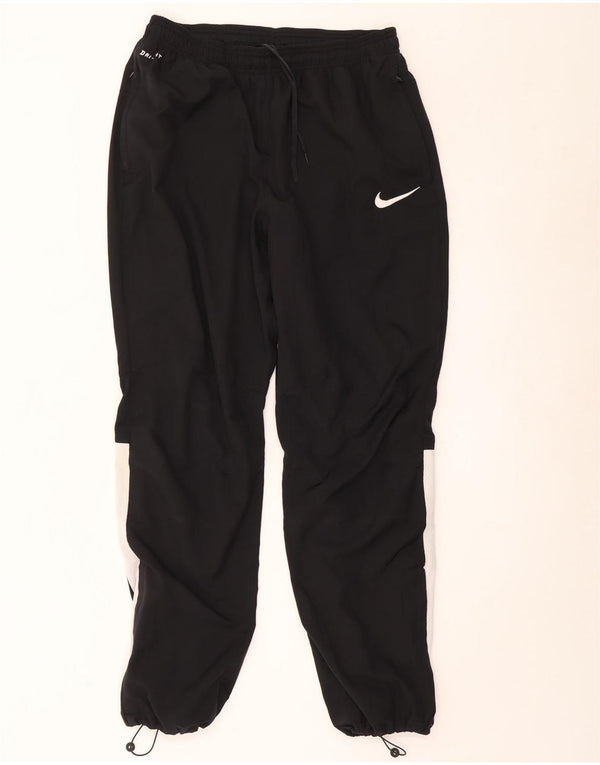 Nike Mens Dri Fit Tracksuit Trousers Joggers Large Black Colourblock