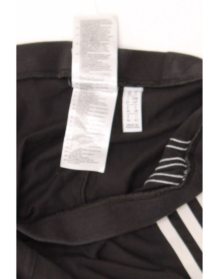 Adidas Dame Leggings UK10 Small Black Bomuld