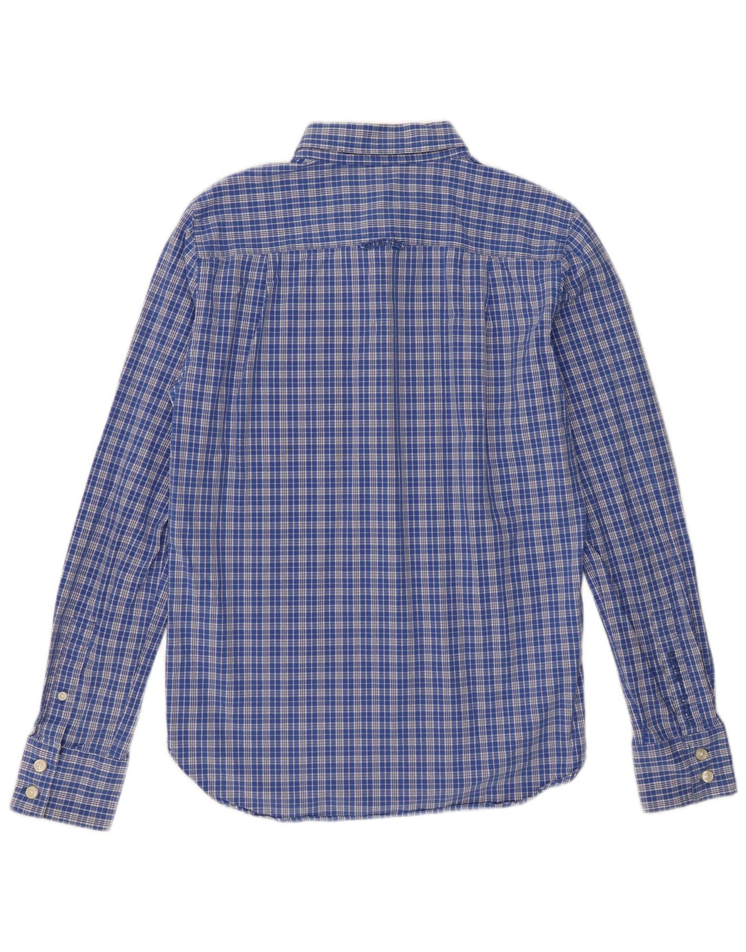 Superdry Mens Shirt Medium Blue Check Cotton