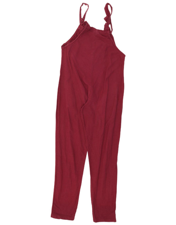 Lucy & Yak Damen-Overall, ärmellos, UK 12, mittleres Burgunderrot, Baumwolle