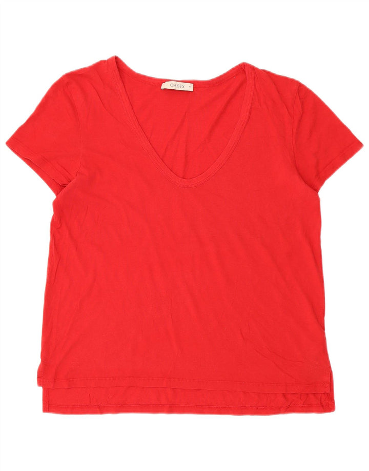 Maglietta da donna OASIS Top UK 14 rossa media