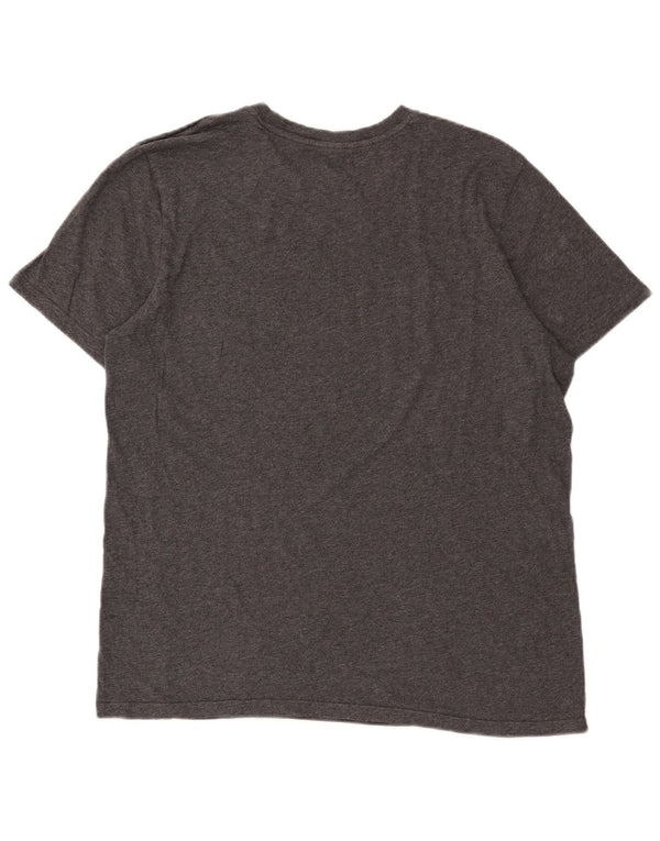 Adidas Mens T-Shirt Top Large Grey Cotton