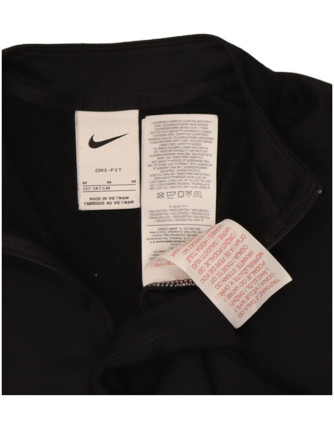 Nike Boys Dri Fit Grafisk Pullover træningsdragt Top 10-11 år Medium Sort