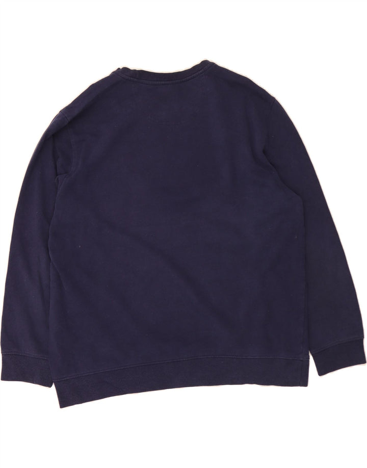 IZOD Mens Sweatshirt Jumper XL Navy Blue Cotton Vintage Izod and Second-Hand Izod from Messina Hembry 