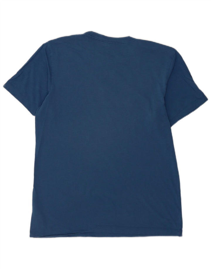 Nike Mens Graphic T-Shirt Top Medium Blue Cotton