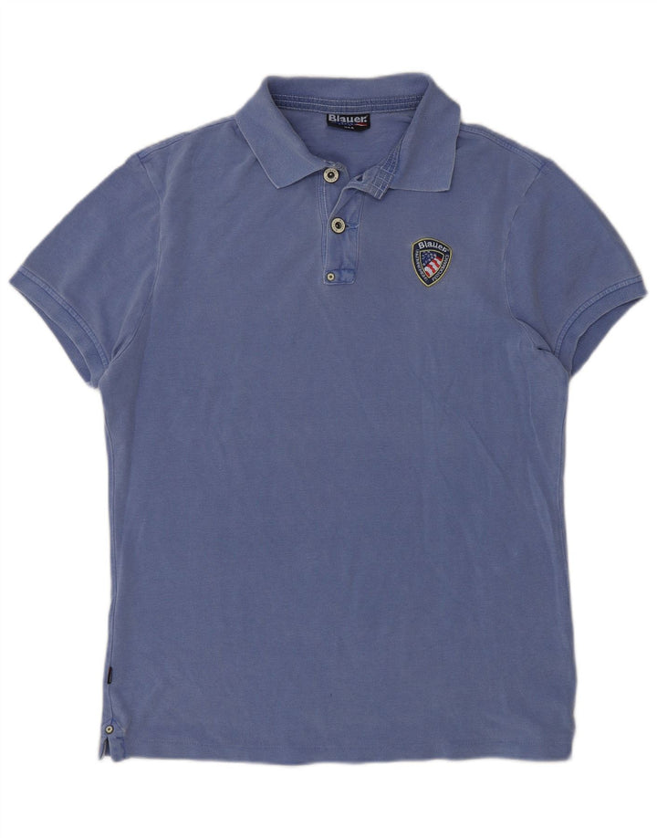 Blauer Mens Polo Shirt Large Blue Cotton