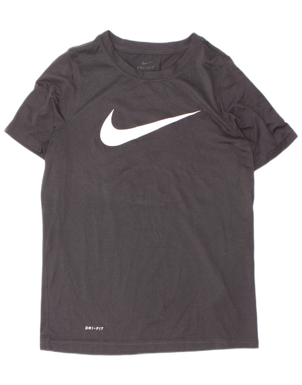 Nike drenge Dri Fit grafisk T-shirt top 10-11 år medium sort polyester