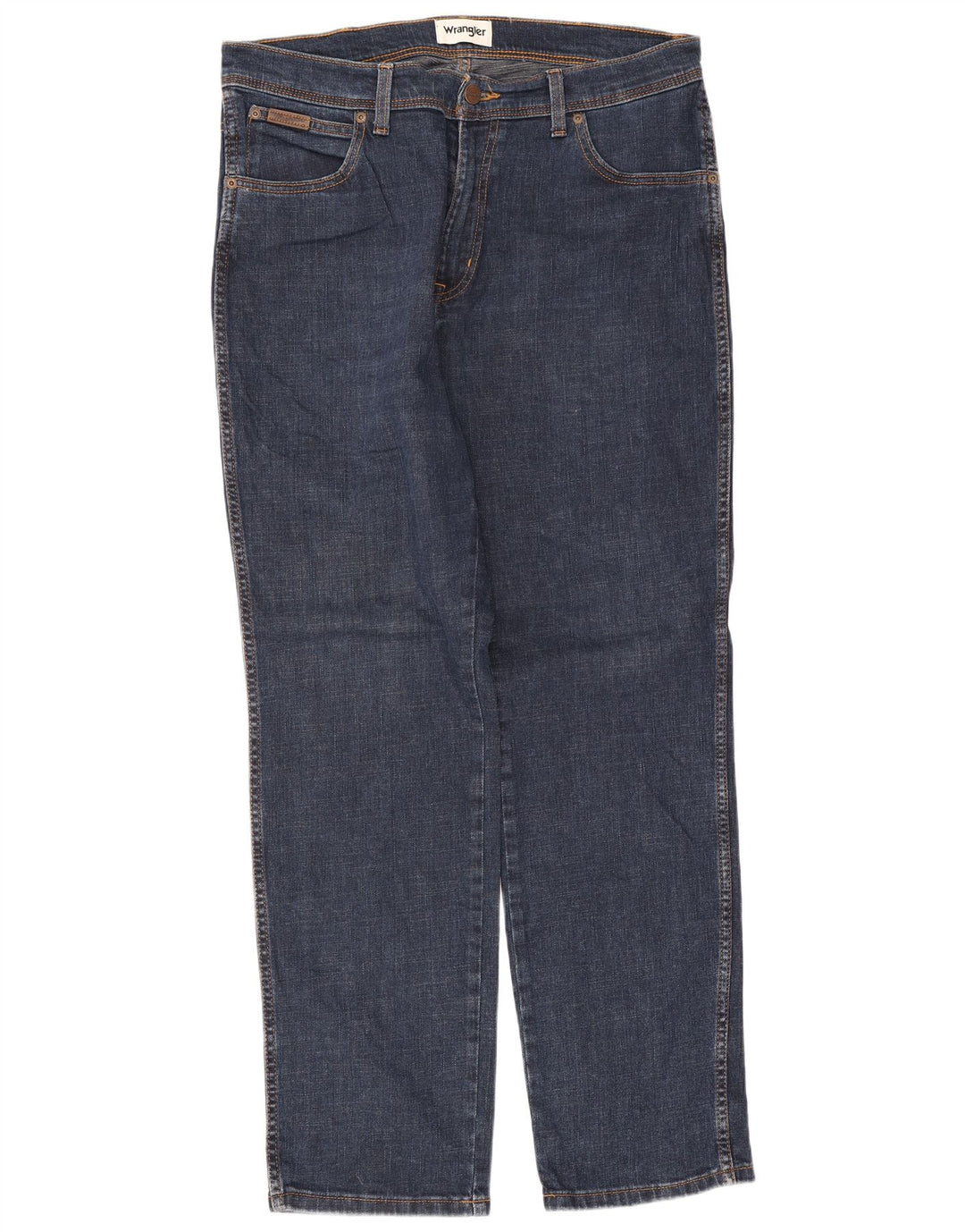 Wrangler Mens Slim Jeans W36 L30 Navy Blue Cotton