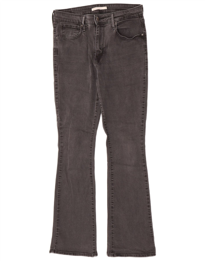 Levi's Womens 725 High Rise Bootcut Jeans W32 L32 Grey Cotton