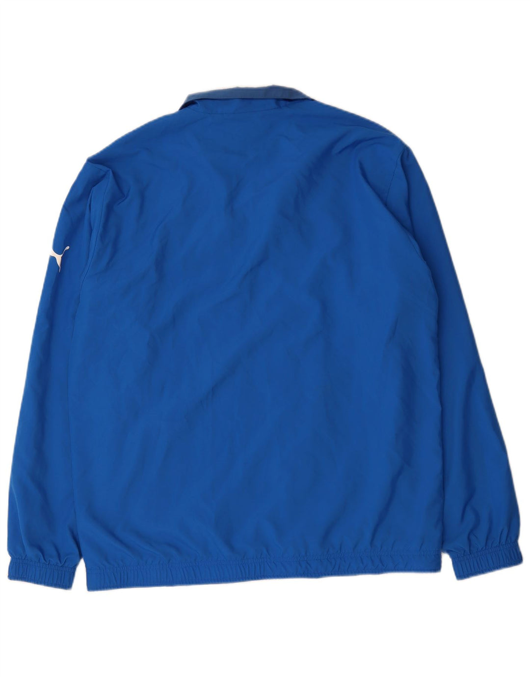 PUMA Mens Tracksuit Top Jacket Large Blue Polyester