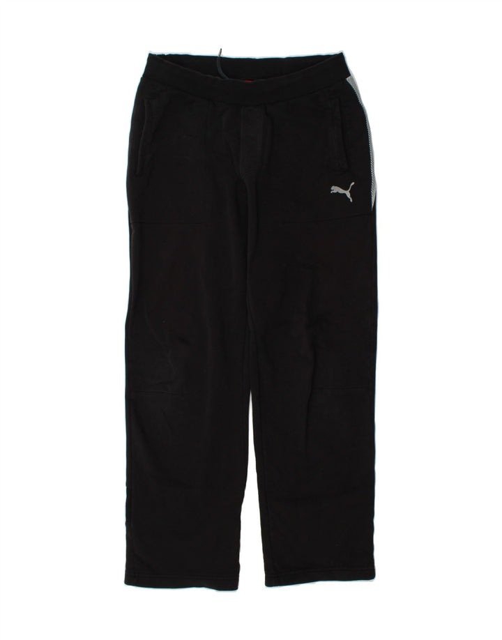PUMA Mens Graphic Tracksuit Trousers Medium Black Vintage Puma and Second-Hand Puma from Messina Hembry 
