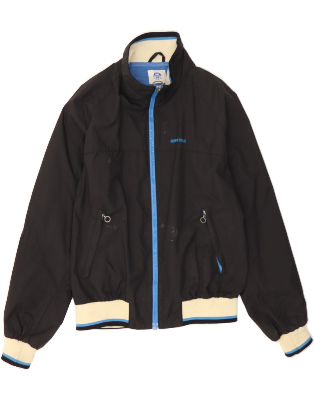 NORTH SAILS Mens Bomber Jacket XL Black Polyamide Vintage North Sails and Second-Hand North Sails from Messina Hembry 