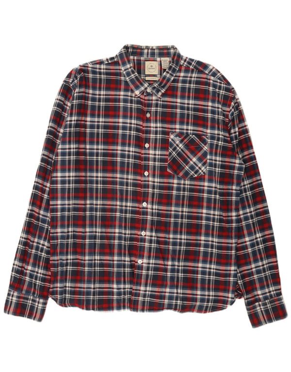 Dockers Camisa de franela de ajuste estándar para hombre XL Algodón a cuadros multicolor