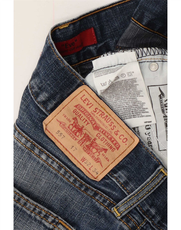 Levi's Womens 557 Denim Shorts W32 Large Blue Cotton
