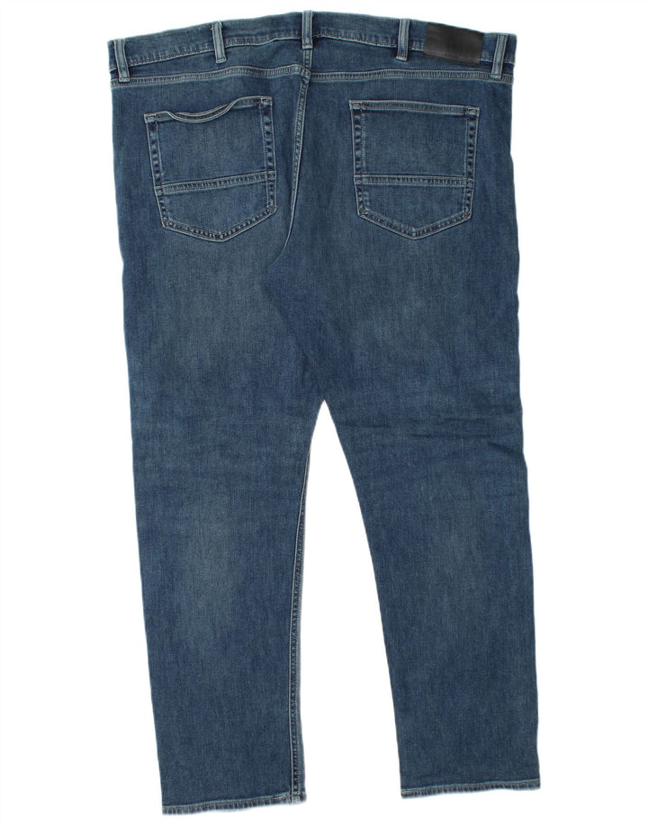 Marks & Spencer Herren Slim Jeans W42 L29 Blaue Baumwolle