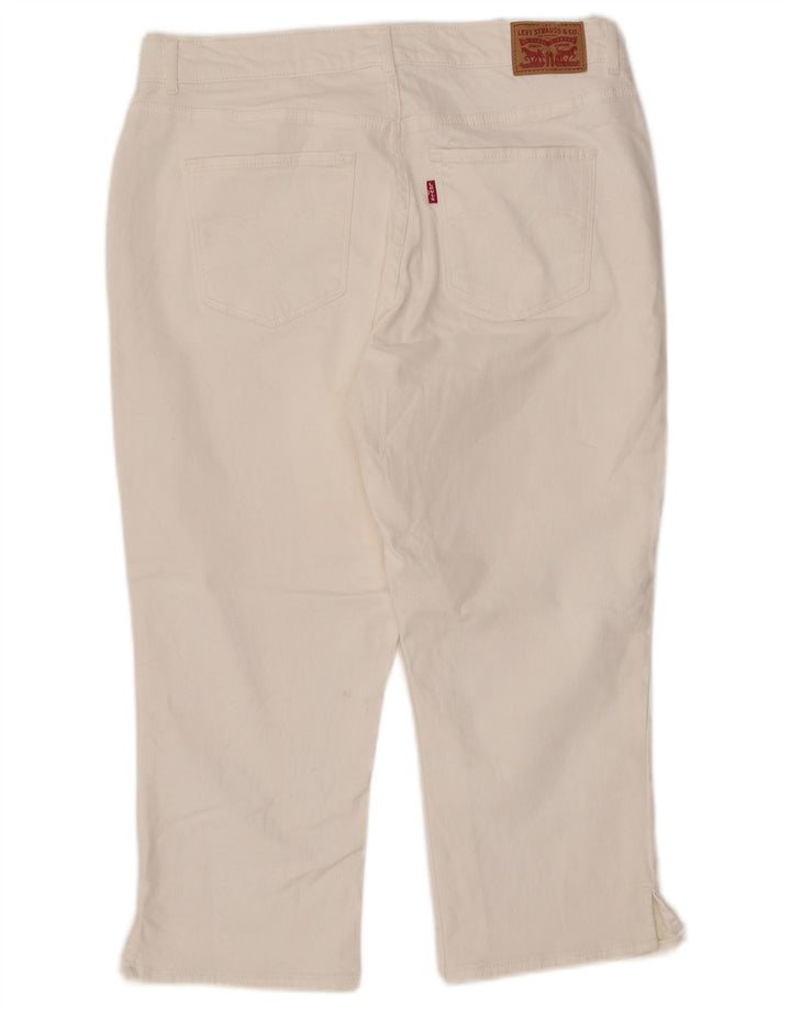 LEVI'S Jean Capri Classique Femme W31 L21 Blanc