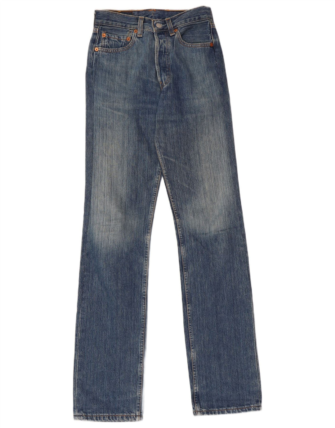 LEVI'S Womens 501 Straight Jeans W37 L34 Blue Cotton