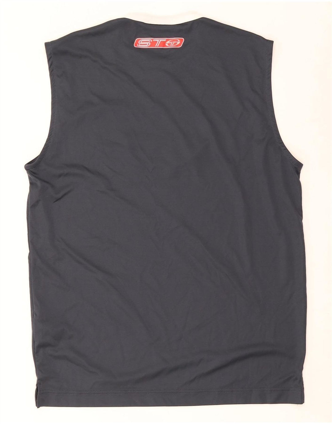 Sergio Tacchini Mens Graphic Vest Top Medium Grey Polyester
