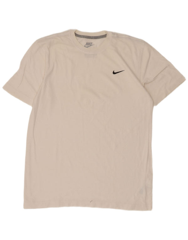 Nike Mens Regular Fit T-Shirt Top Large White Cotton