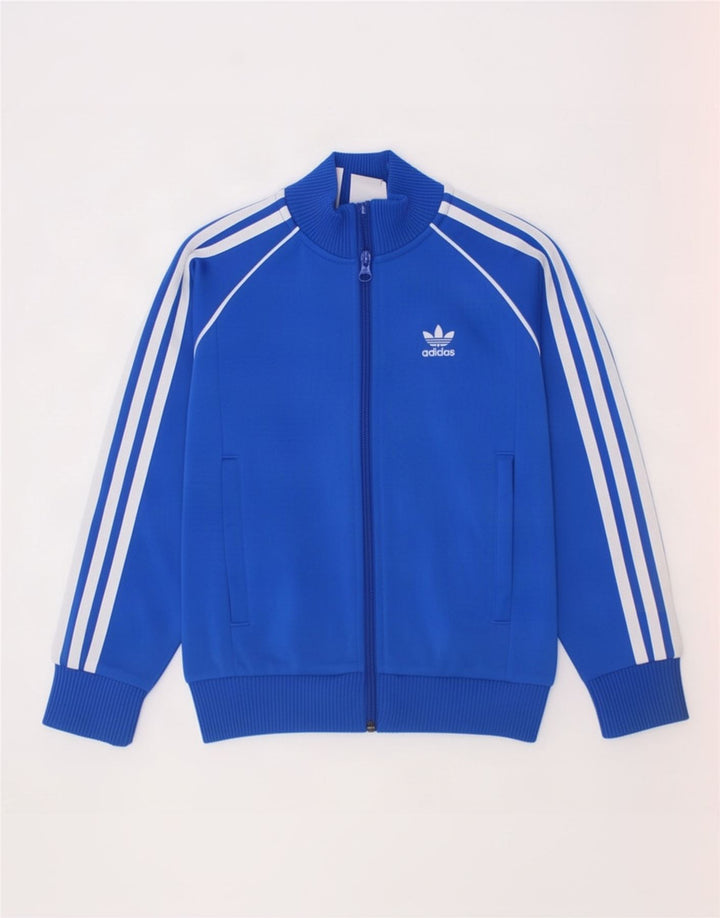 Veste de survêtement Adidas Garçon 6-7 ans Bleu Polyester