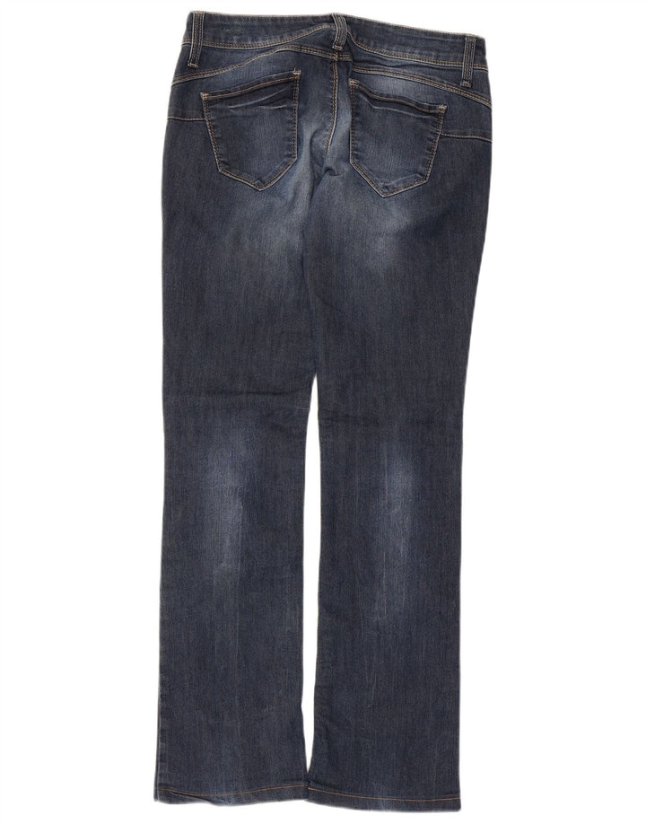 Benetton Dame Bootcut Jeans W28 L30 Blå