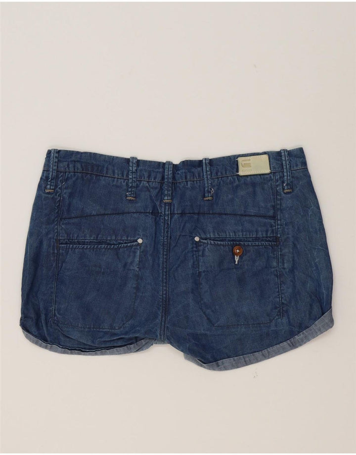 G-STAR Womens Denim Hot Pants W32 Large  Blue Cotton Vintage G-Star and Second-Hand G-Star from Messina Hembry 