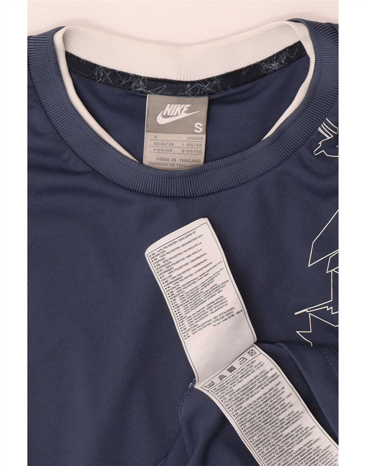 Nike Mens Graphic Vest Top UK 36/38 Small Blue Geometric Polyester