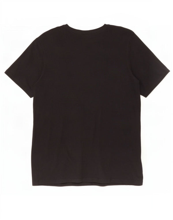 Nike Mens Athletic Cut Graphic T-Shirt Top Large Black Cotton
