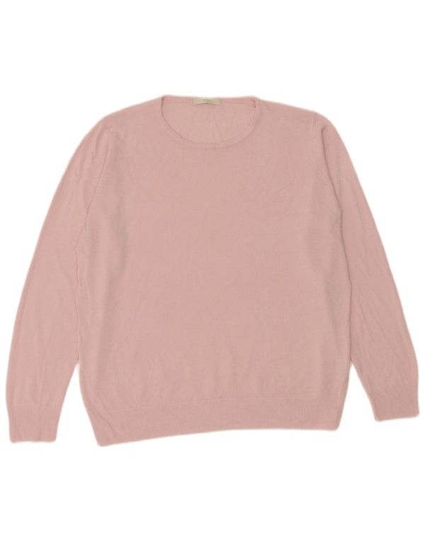 Maglione da donna Marks & Spencer con scollo a barca UK 18 XL Acrilico rosa