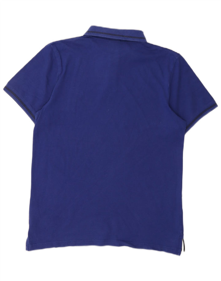 Nike Herren-Poloshirt aus mittelblauer Baumwolle
