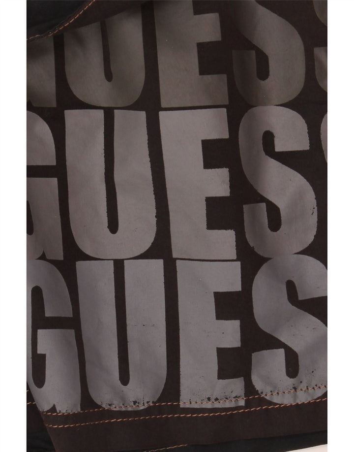 Guess Mens Graphic Swimming Shorts 2XL Black Polyester